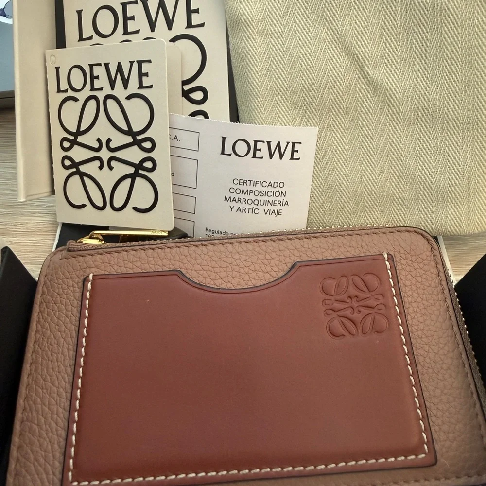 Loewe Leather Zip Wallet Coin cardholder